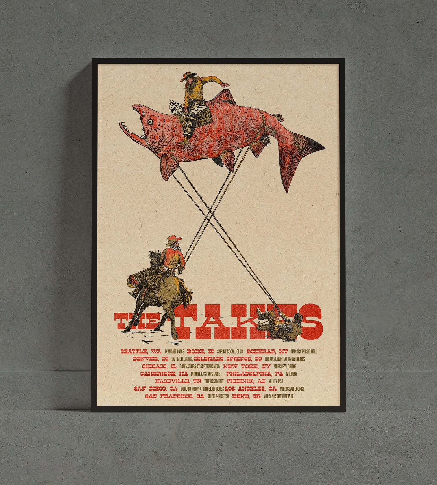 The Takes - 2025 North America Tour Poster – andredamatta.com